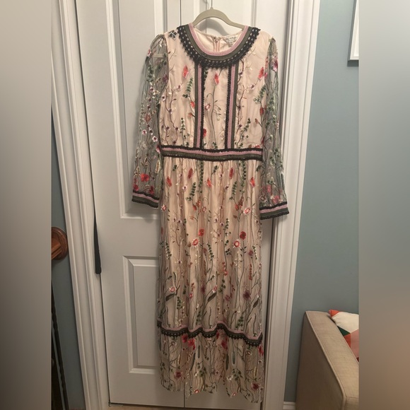 Miss Selfridge Multicolor Floral Long Sleeve Dress - Picture 3 of 5